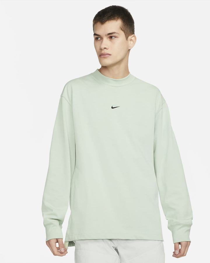 Nike Sportswear Stil Essentials Long-Sleeve Mock Neck Top Muške Košulje Srebrne | HR-26395REIO