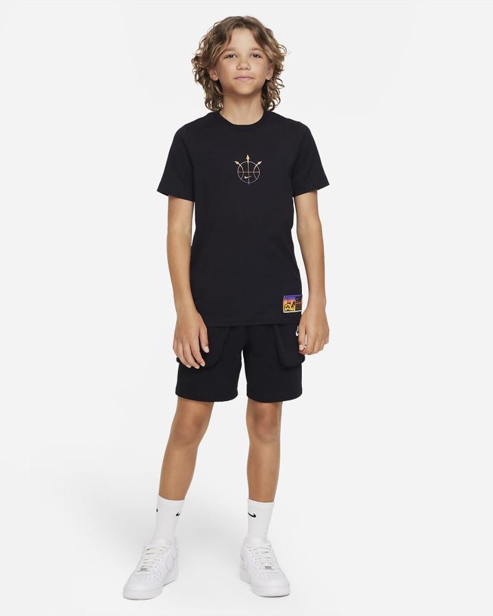 Nike Sportswear Summer Hoops Kids Za Dječake Majice Crne | HR-48291VMJO