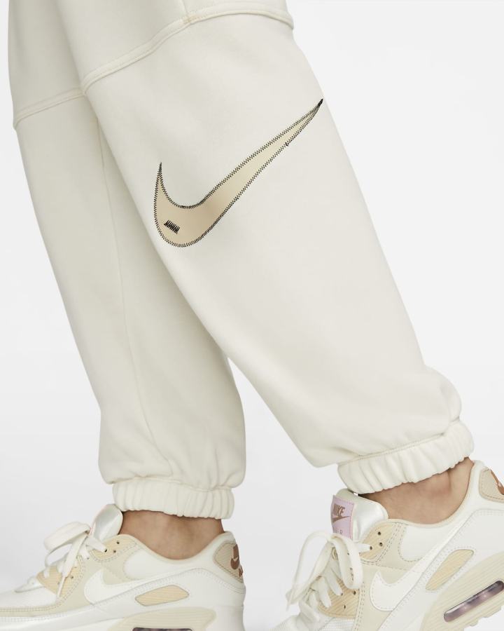 Nike Sportswear Swoosh High-Rise Ženske Jogger Hlače Crne | HR-23406TZGE