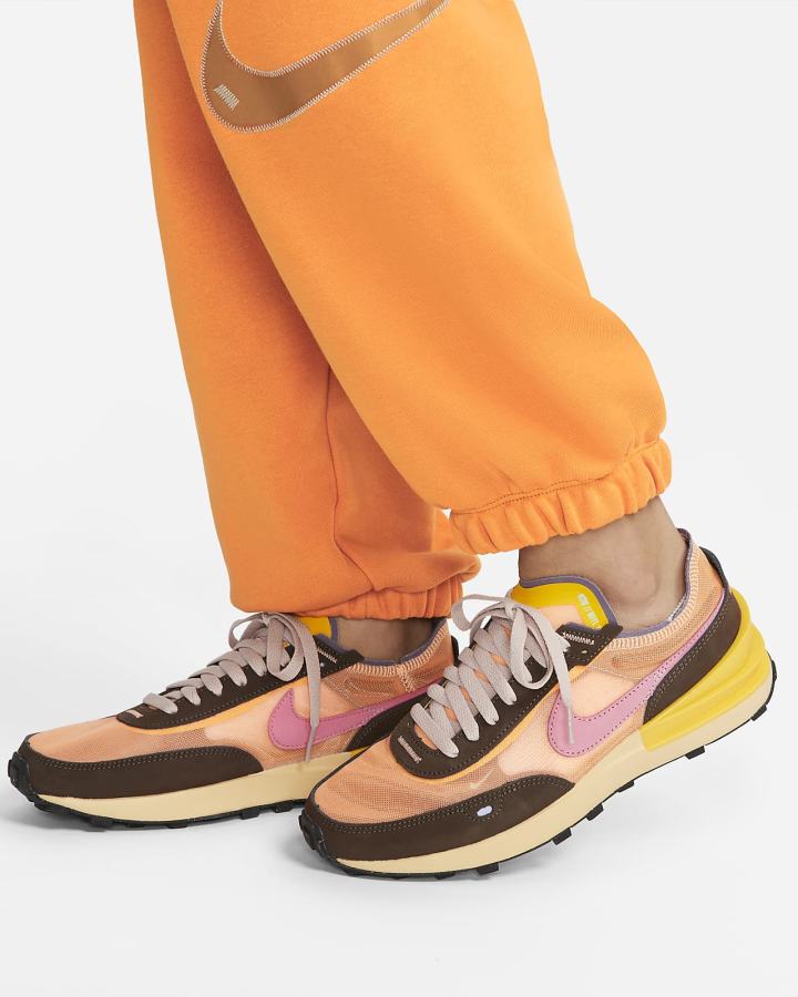 Nike Sportswear Swoosh High-Rise Ženske Jogger Hlače Tamno Žute Bijele | HR-70935VICW