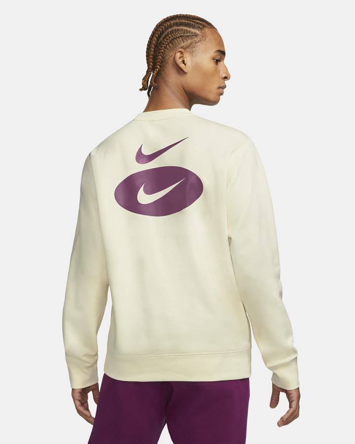 Nike Sportswear Swoosh League Fleece Crew Muške Dukserice Bež | HR-28569RMXB