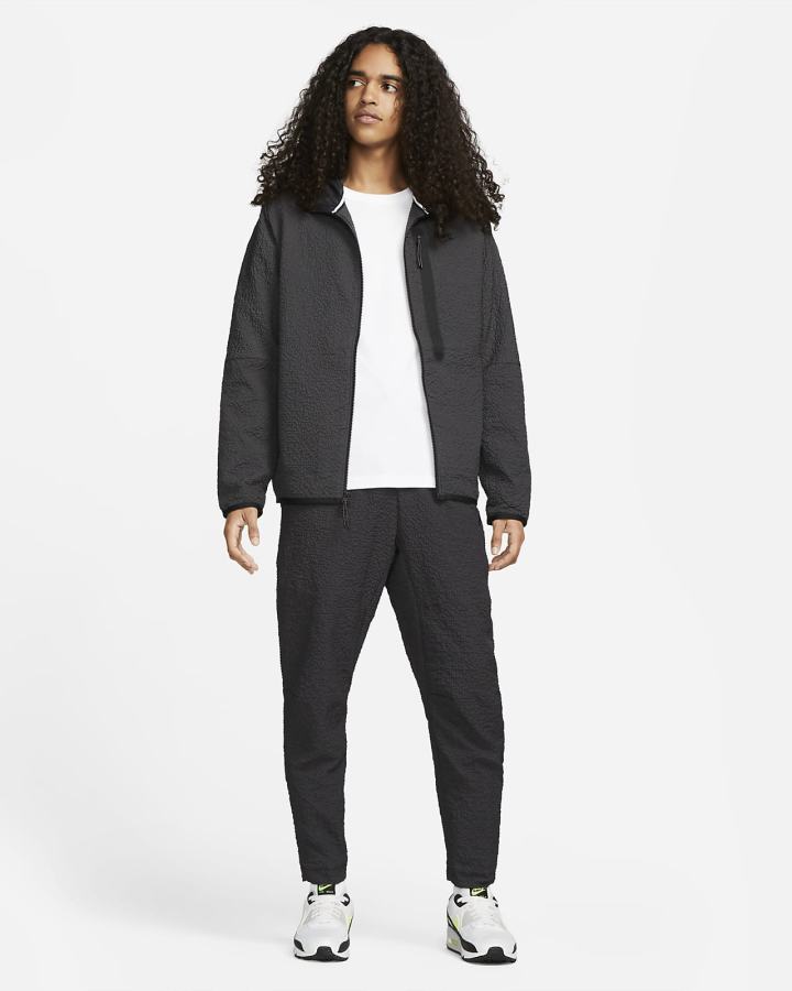 Nike Sportswear Tech Essentials Lined Woven Full-Zip Hooded Muške Jakne Tamno Sive | HR-09371PFQS