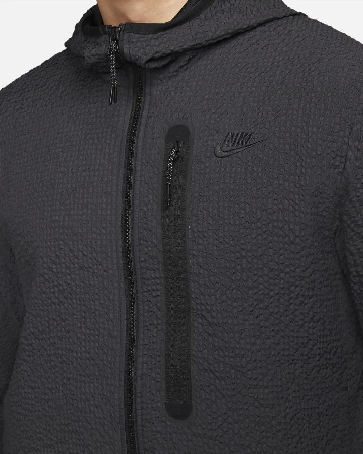 Nike Sportswear Tech Essentials Lined Woven Full-Zip Hooded Muške Jakne Crne | HR-95320JUTK