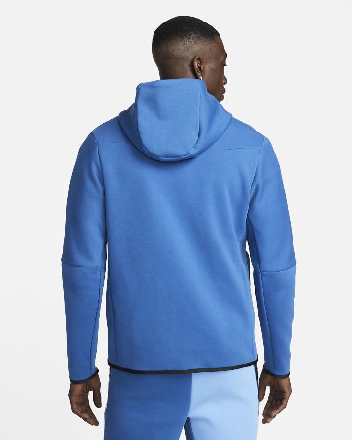 Nike Sportswear Tech Fleece Full-Zip Muške Majica S Kapuljačom Tamno Plave Svijetlo Bež | HR-50621MLVF