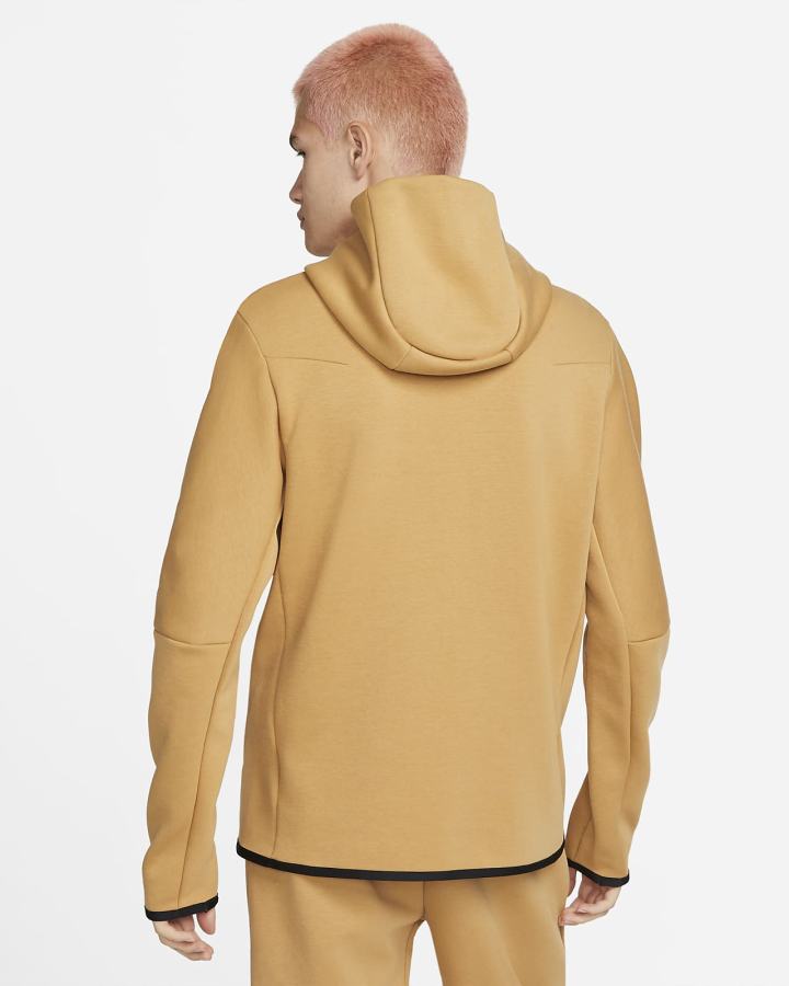 Nike Sportswear Tech Fleece Full-Zip Muške Majica S Kapuljačom Zlatne | HR-82604ISTP