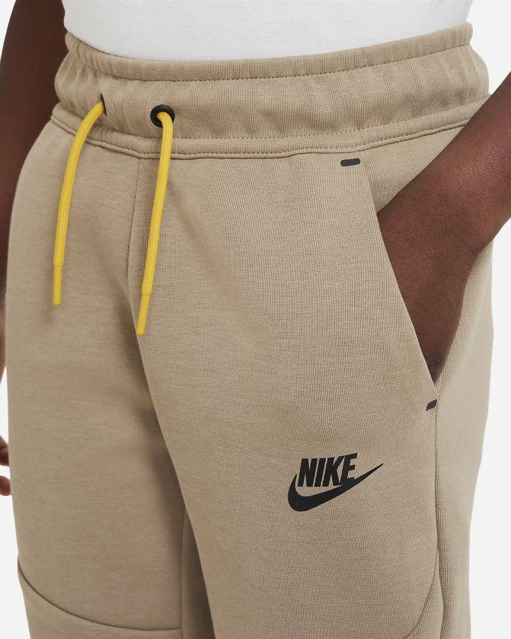 Nike Sportswear Tech Fleece Kids Za Dječake Hlače Kaki Boja Žute Crne | HR-70932XUZI