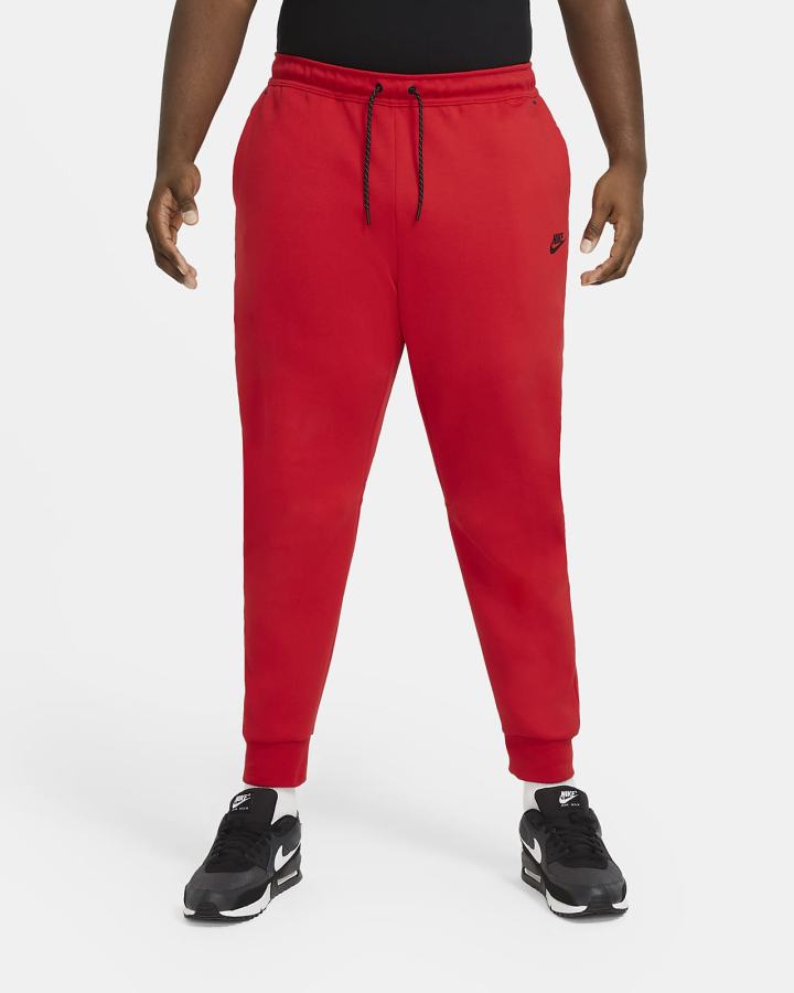 Nike Sportswear Tech Fleece Muške Jogger Hlače Crvene Crne | HR-29157TWKC