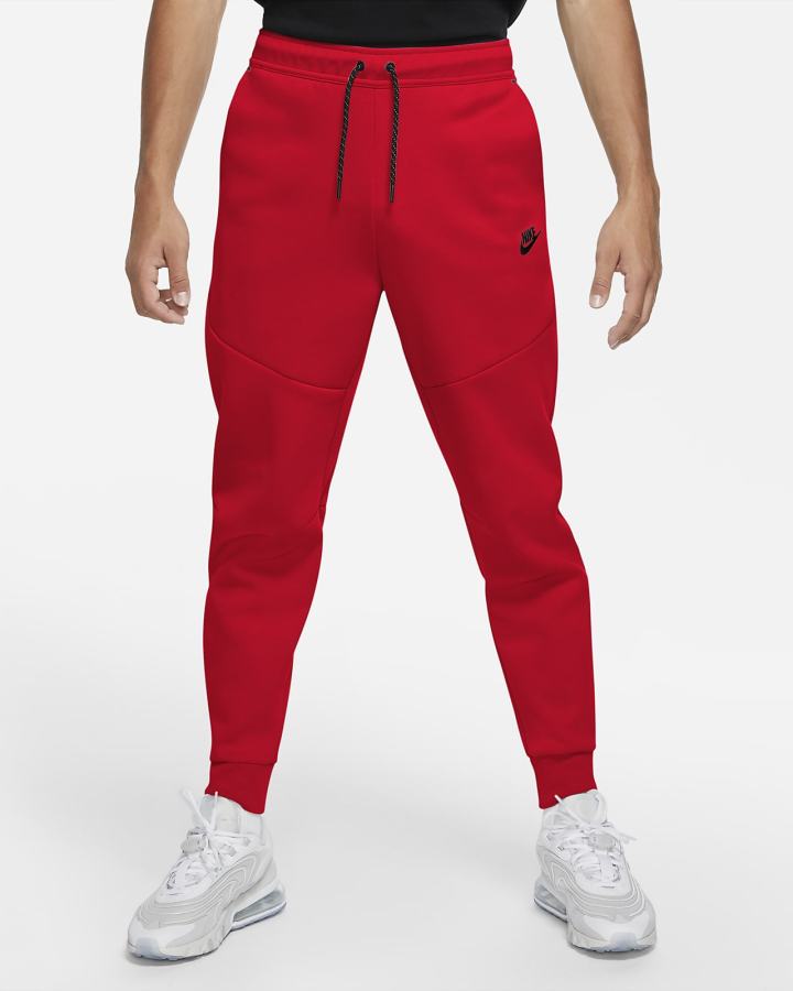 Nike Sportswear Tech Fleece Muške Jogger Hlače Crvene Crne | HR-29157TWKC