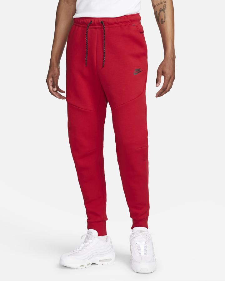 Nike Sportswear Tech Fleece Muške Jogger Hlače Crvene Crne | HR-62497DURY