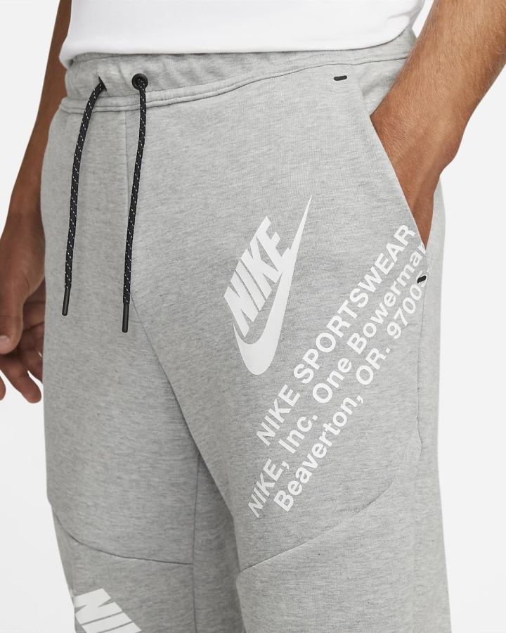 Nike Sportswear Tech Fleece Muške Jogger Hlače Tamno Sive Bijele | HR-71094VMFN