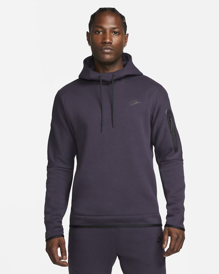 Nike Sportswear Tech Fleece Muške Majica S Kapuljačom Ljubičaste Crne | HR-06237NURS