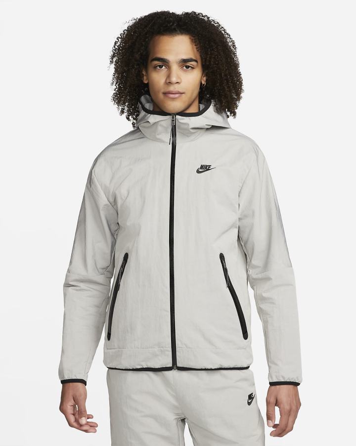 Nike Sportswear Tech Woven Full-Zip Lined Hooded Muške Jakne Crne | HR-47659USYN