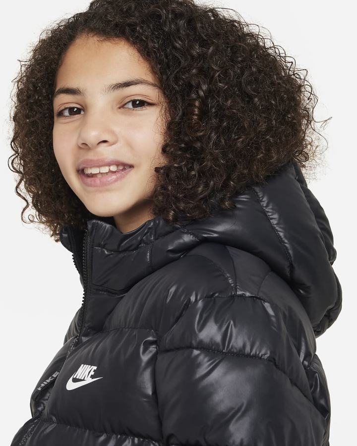 Nike Sportswear Therma-FIT Kids Insulated Za Djevojčice Jakne Crne Bijele | HR-05213DETW