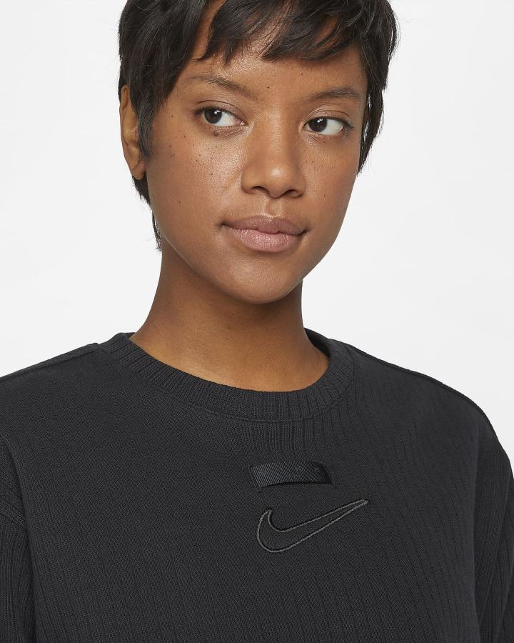 Nike Sportswear Top Ženske Crop Top Crne | HR-38024TYKZ