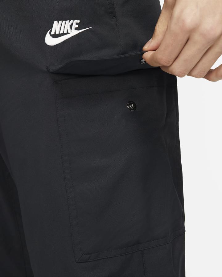 Nike Sportswear Unlined Utility Cargo Muške Hlače Crne Bijele | HR-76352IAJQ