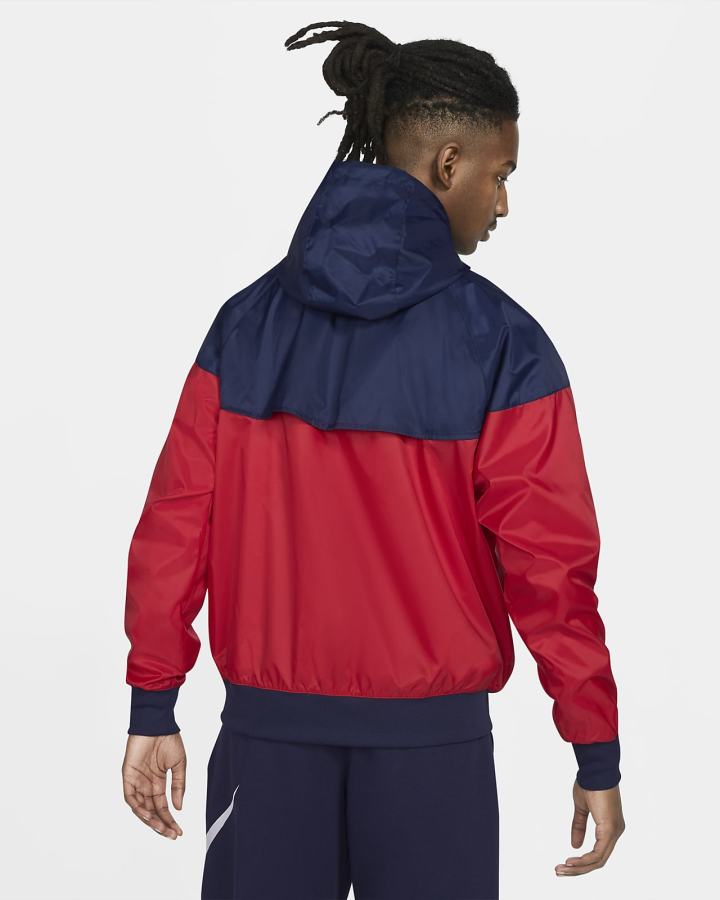 Nike Sportswear Windrunner Hooded Muške Jakne Crvene Tamnoplave Crvene Bijele | HR-48162UDVF