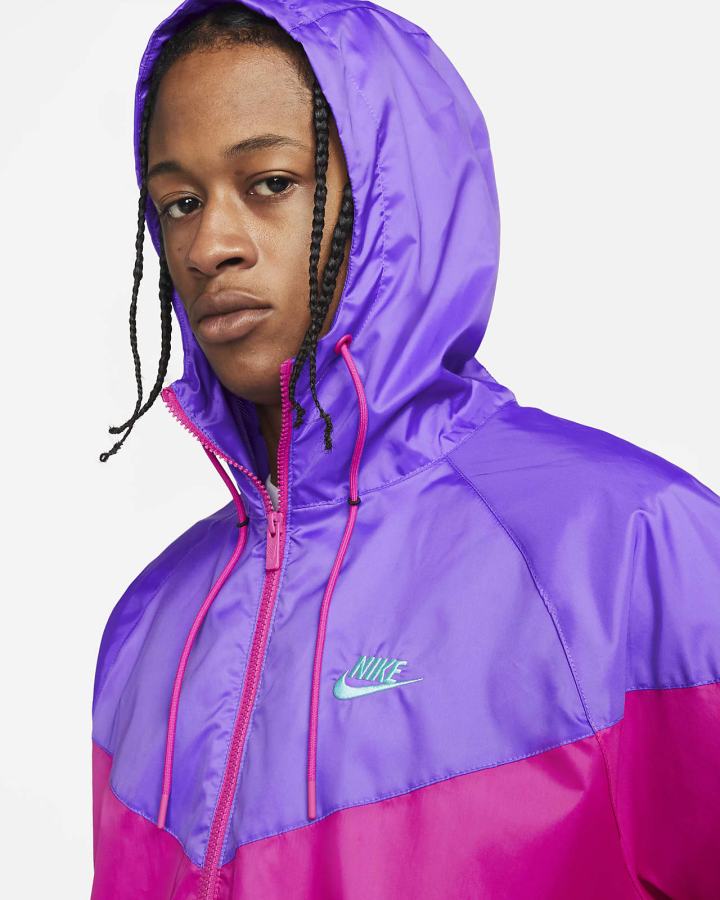 Nike Sportswear Windrunner Hooded Muške Jakne Roze Ljubičaste | HR-58097QZIP