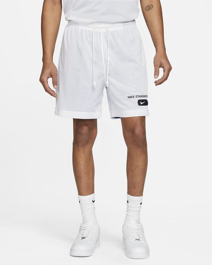 Nike Standard Issue Mesh Basketball Muške Kratke Hlače Bijele Plave Bijele | HR-34209AJFR