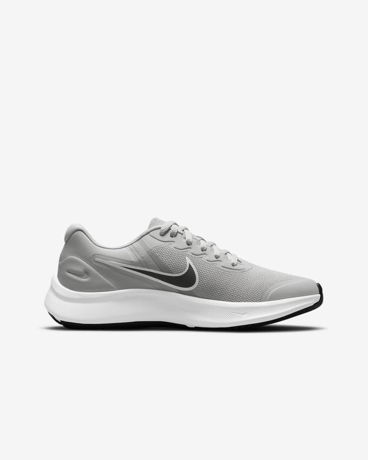 Nike Star Runner 3 Kids Road Za Djevojčice Tenisiće Svijetlo Sive Crne | HR-14805RAEH