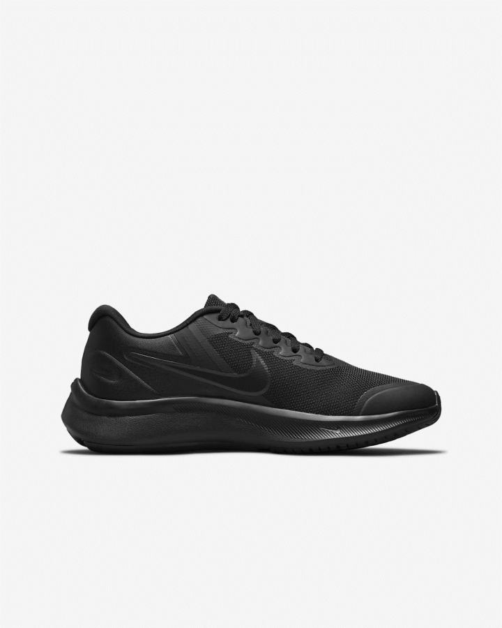 Nike Star Runner 3 Kids Road Za Djevojčice Tenisiće Crne Tamno Sive Crne | HR-24137WPLH