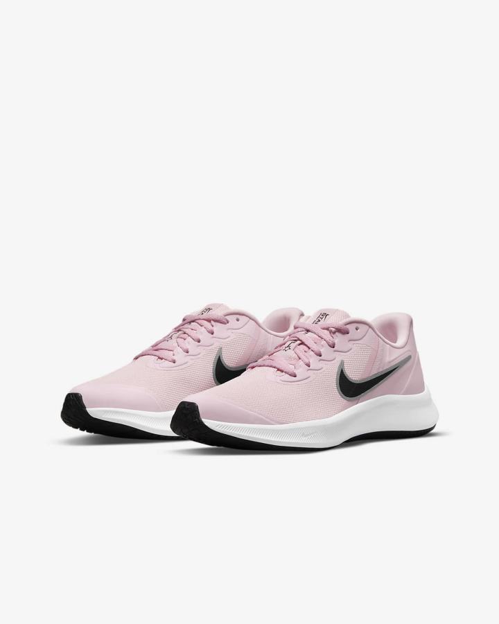 Nike Star Runner 3 Kids Road Za Djevojčice Tenisiće Roze Crne | HR-86905ABKE