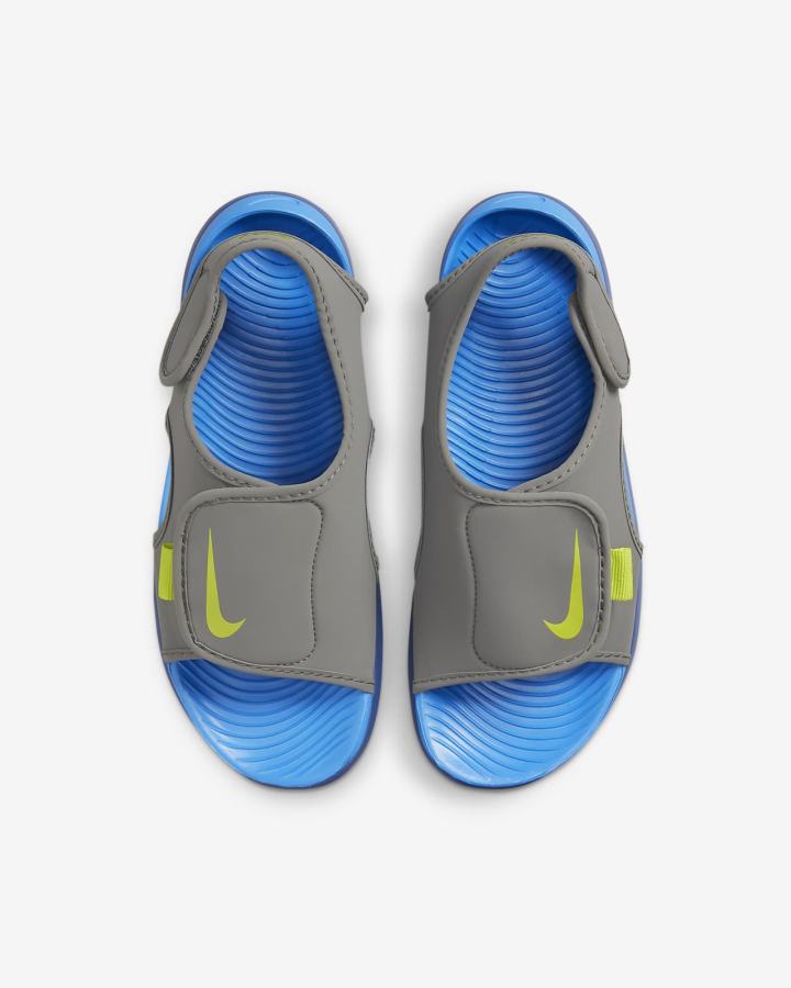 Nike Sunray Adjust 5 V2 Kids Za Djevojčice Sandale Plave Sive Svijetlo Plave Tamnoplave Zelene | HR-37081UWOP