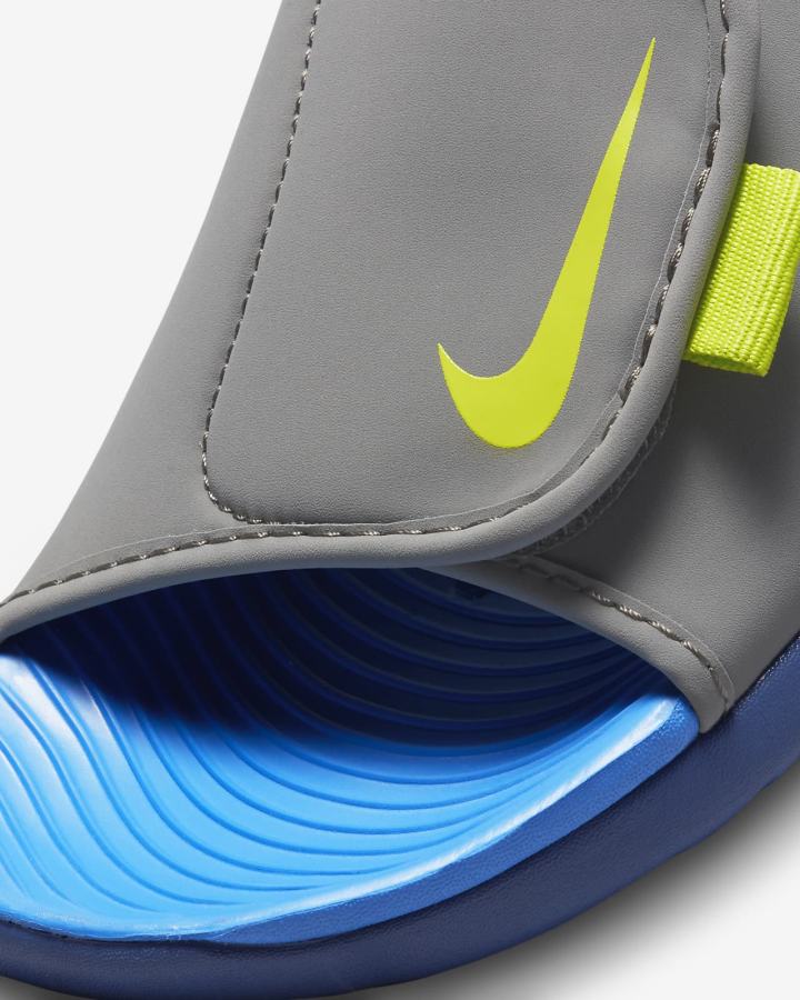 Nike Sunray Adjust 5 V2 Kids Za Djevojčice Sandale Plave Sive Svijetlo Plave Tamnoplave Zelene | HR-37081UWOP