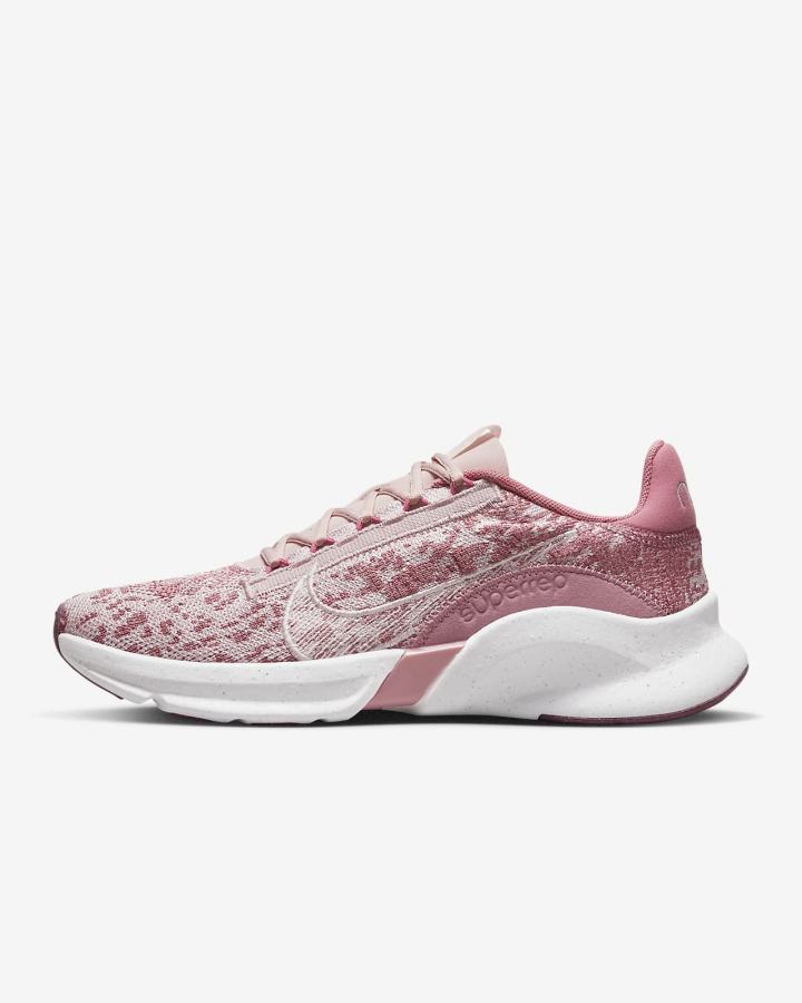 Nike SuperRep Go 3 Flyknit Next Nature Ženske Cipele Za Trening Roze Roze | HR-21653MJRT