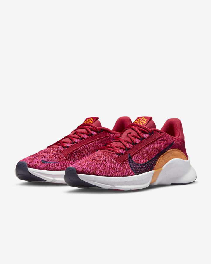 Nike SuperRep Go 3 Flyknit Next Nature Ženske Cipele Za Trening Roze Tamno Žute Plave | HR-73458OGIE