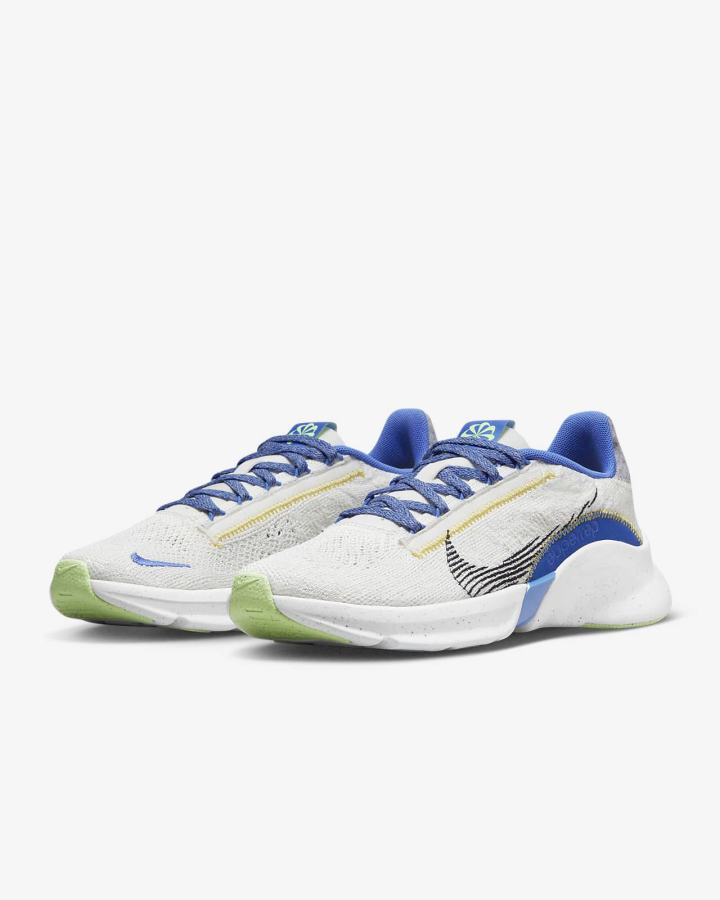 Nike SuperRep Go 3 Flyknit Next Nature Ženske Cipele Za Trening Plave Zelene Crne | HR-98510YCVF