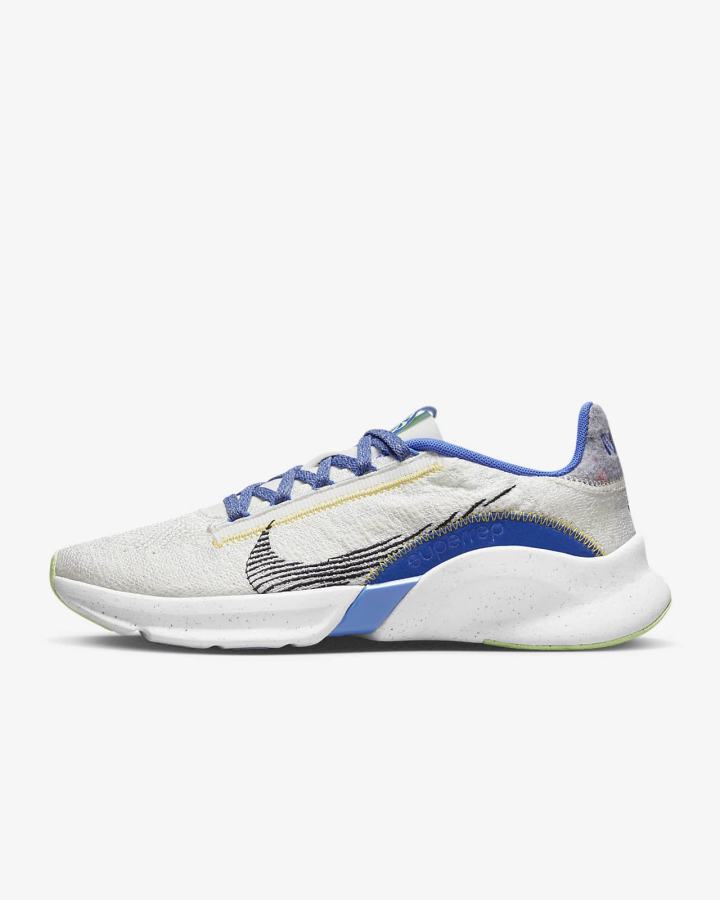 Nike SuperRep Go 3 Flyknit Next Nature Ženske Cipele Za Trening Plave Zelene Crne | HR-98510YCVF