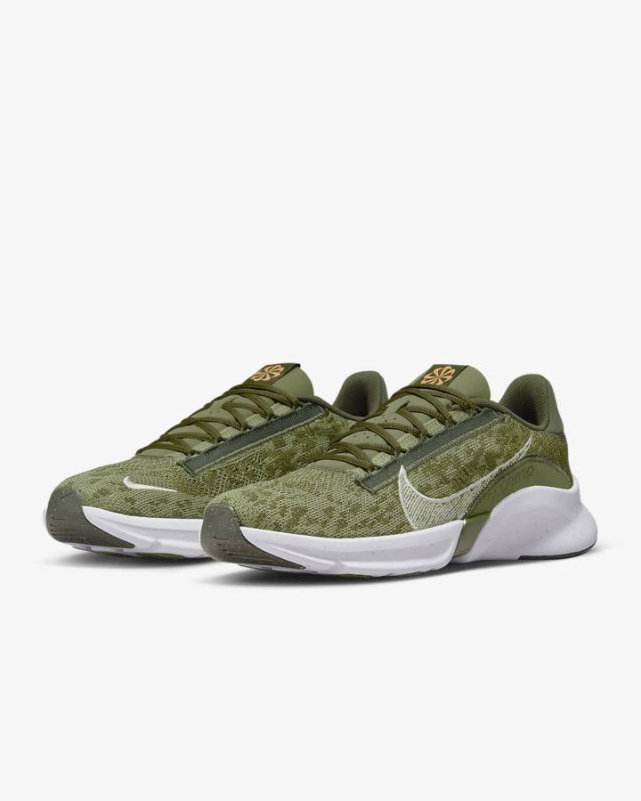 Nike SuperRep Go 3 Next Nature Flyknit Muške Cipele Za Trening Zelene Bijele Svijetlo Bež | HR-63708FAMR