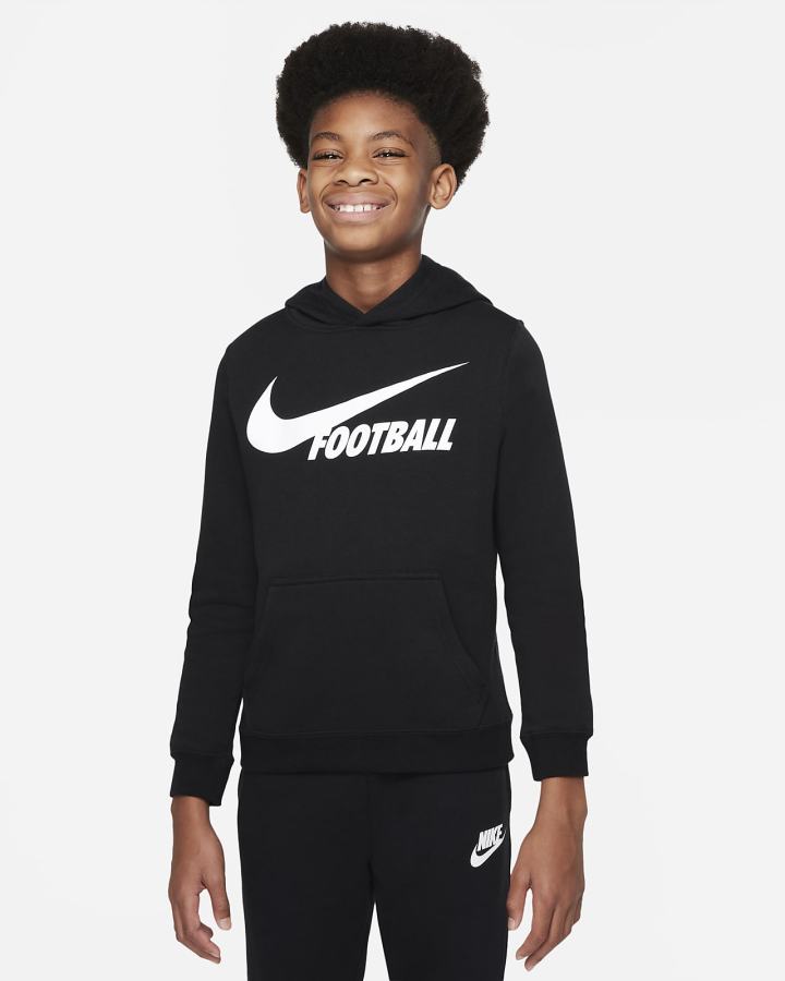 Nike Swoosh Kids Za Dječake Majica S Kapuljačom Bijele | HR-40721MUPD