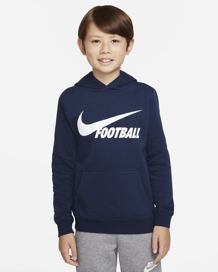 Nike Swoosh Kids Za Dječake Majica S Kapuljačom Tamnoplave | HR-92031ICUX