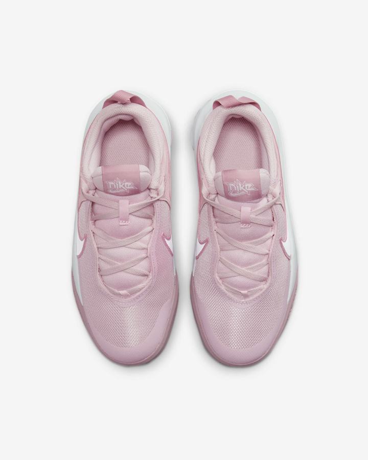 Nike Team Hustle D 10 Kids Za Djevojčice Košarkaške Cipele Roze Roze Bijele | HR-31625EYFI