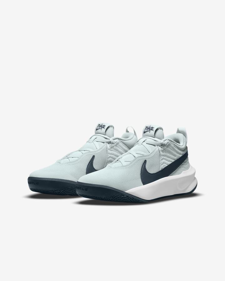 Nike Team Hustle D 10 Kids Za Djevojčice Košarkaške Cipele Bijele Tamnoplave | HR-84715OQNI