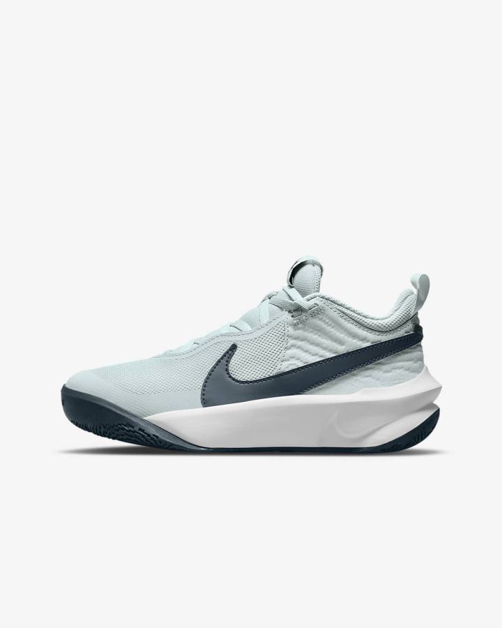 Nike Team Hustle D 10 Kids Za Djevojčice Košarkaške Cipele Bijele Tamnoplave | HR-84715OQNI