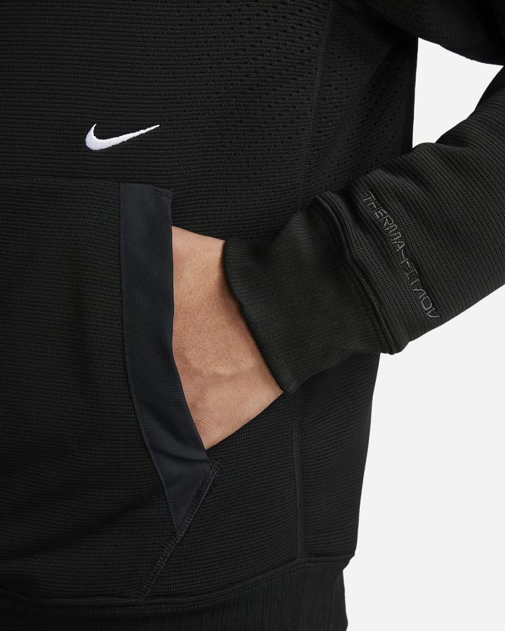 Nike Therma-FIT ADV A.P.S. Fleece Fitness Muške Majica S Kapuljačom Crne Bijele | HR-53148OGNS