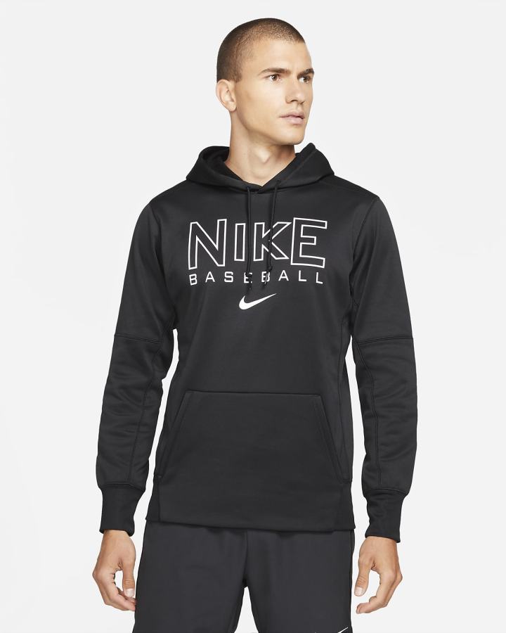 Nike Therma-FIT Baseball Muške Majica S Kapuljačom Crne Bijele | HR-96405HONY