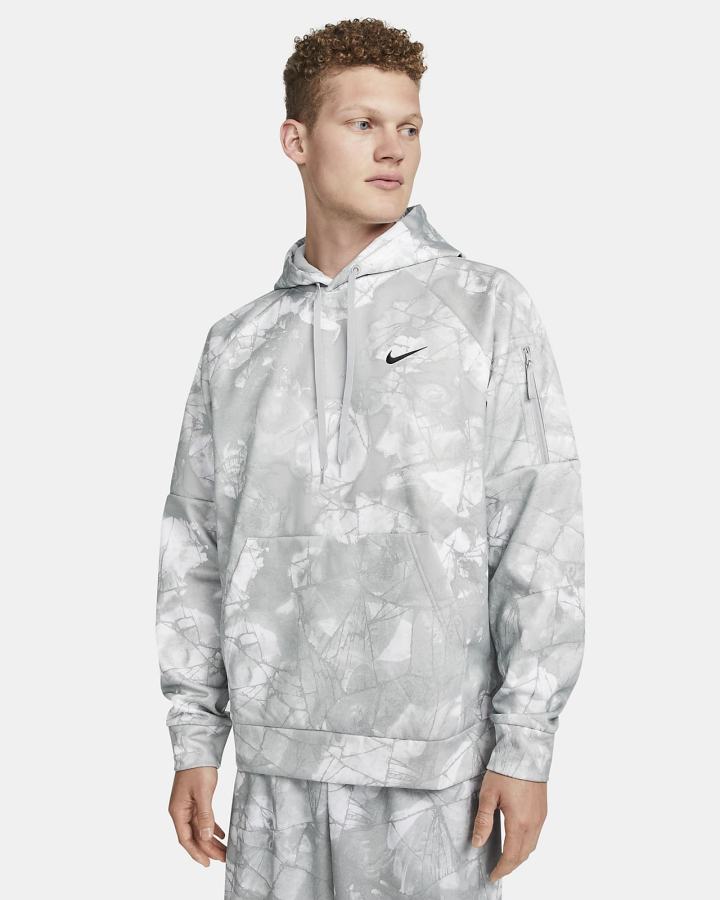 Nike Therma-FIT Fitness Muške Majica S Kapuljačom Svijetlo Sive Crne | HR-94520CEML