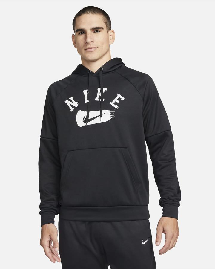 Nike Therma-FIT Graficke Baseball Muške Majica S Kapuljačom Crne | HR-75623BDUF