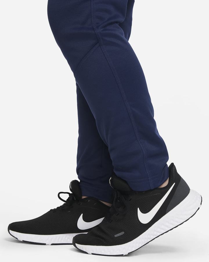 Nike Therma-FIT Kids Open-Hem Training (Extended Size) Za Dječake Hlače Tamnoplave Bijele | HR-35794WJCS