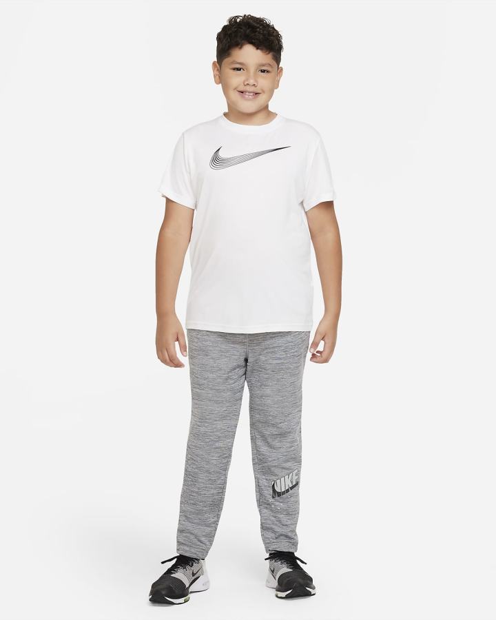 Nike Therma-FIT Kids Tapered Training Za Dječake Hlače Tamno Sive Svijetlo Sive | HR-17850KBNQ