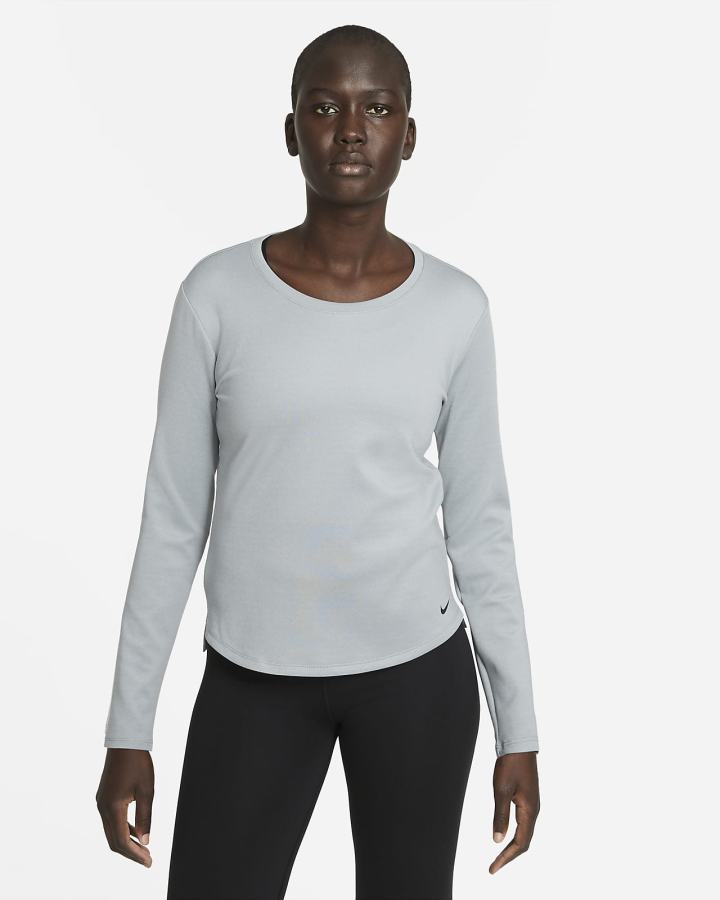 Nike Therma-FIT One Long-Sleeve Top Ženske Košulje Sive Crne | HR-41857ISZE