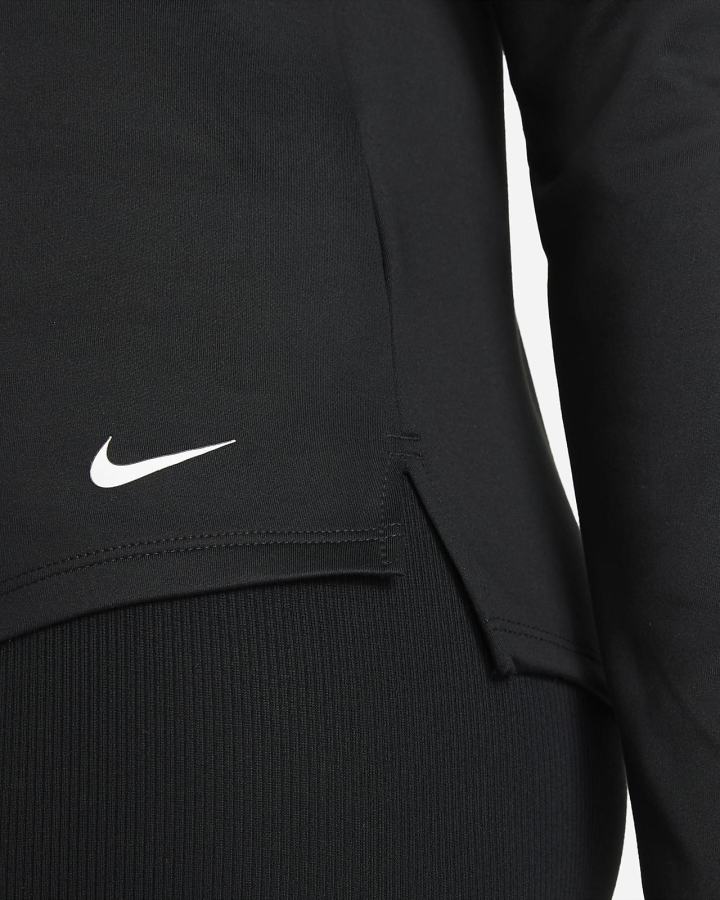 Nike Therma-FIT One Long-Sleeve Top Ženske Košulje Crne Bijele | HR-62893GDOI