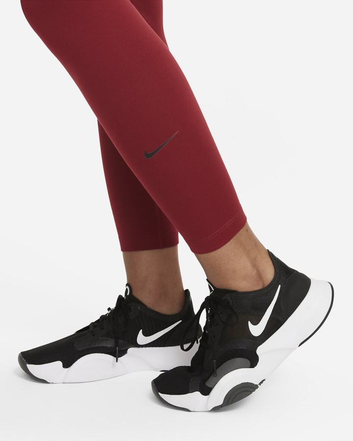 Nike Therma-FIT One Mid-Rise Ženske Tajice Bordo Crne | HR-07124IVLY