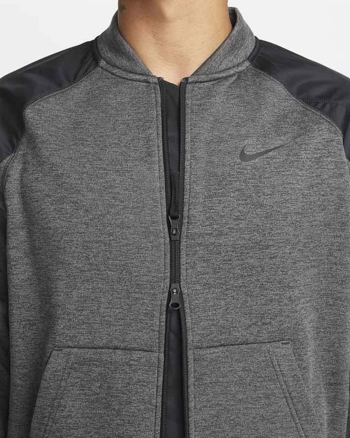 Nike Therma-FIT Training Full-Zip Bomber Muške Jakne Sive Crne | HR-36709HCOM