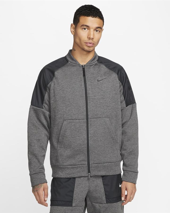 Nike Therma-FIT Training Full-Zip Bomber Muške Jakne Sive Crne | HR-36709HCOM