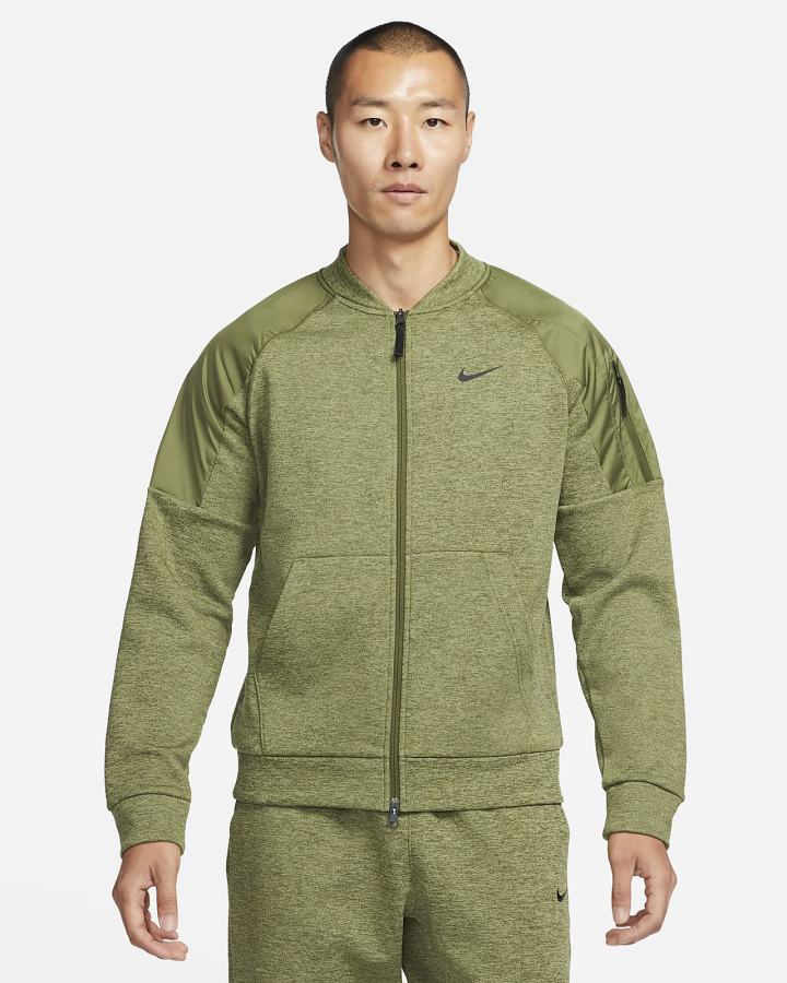 Nike Therma-FIT Training Full-Zip Bomber Muške Jakne Zelene Crne | HR-49537HOMY