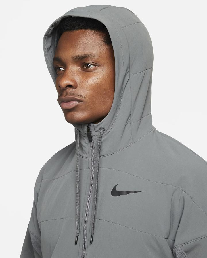 Nike Therma-FIT Winterized Full-Zip Training Muške Majica S Kapuljačom Sive Crne | HR-39781OWSB